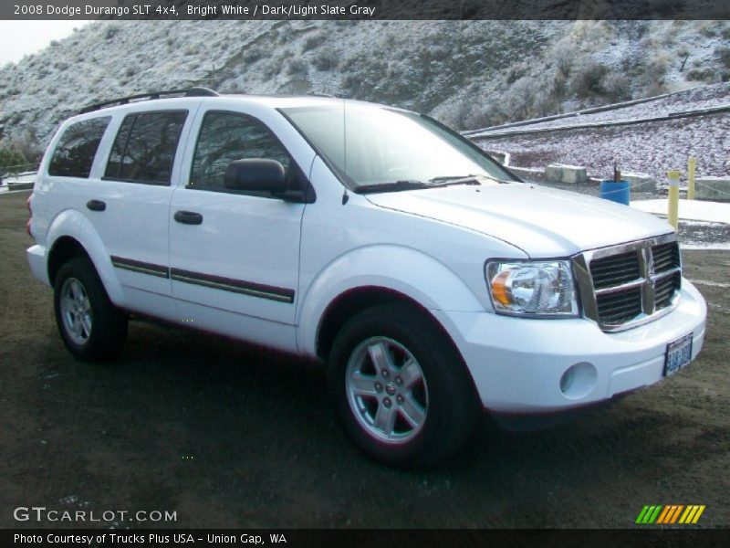 Bright White / Dark/Light Slate Gray 2008 Dodge Durango SLT 4x4