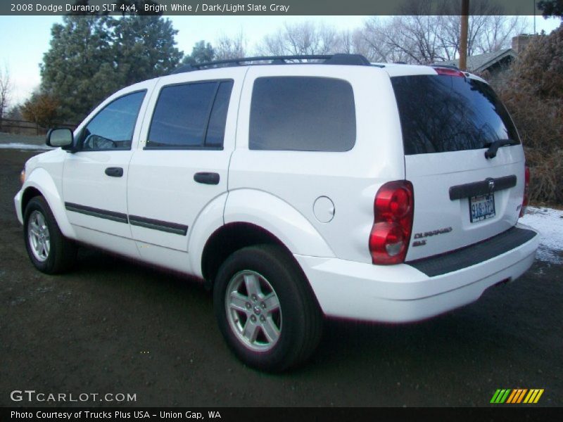 Bright White / Dark/Light Slate Gray 2008 Dodge Durango SLT 4x4