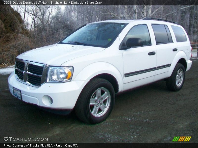 Bright White / Dark/Light Slate Gray 2008 Dodge Durango SLT 4x4