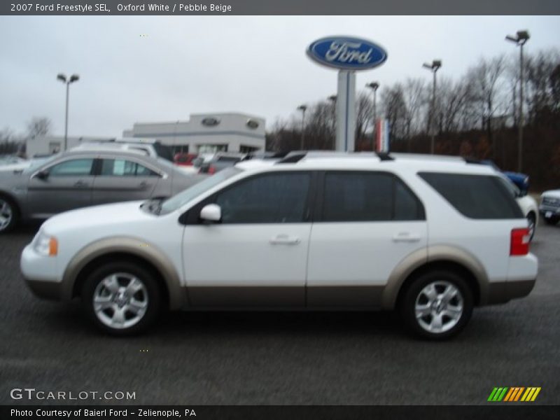 Oxford White / Pebble Beige 2007 Ford Freestyle SEL