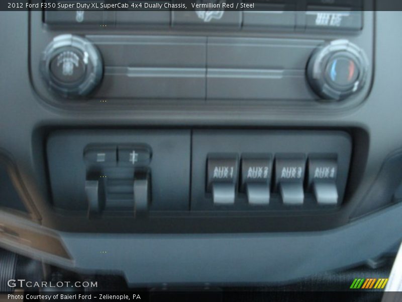 Vermillion Red / Steel 2012 Ford F350 Super Duty XL SuperCab 4x4 Dually Chassis