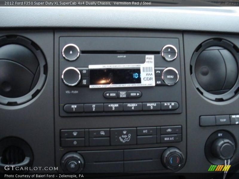 Vermillion Red / Steel 2012 Ford F350 Super Duty XL SuperCab 4x4 Dually Chassis