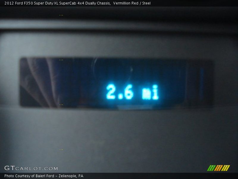 Vermillion Red / Steel 2012 Ford F350 Super Duty XL SuperCab 4x4 Dually Chassis