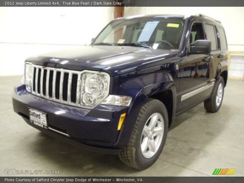 True Blue Pearl / Dark Slate Gray 2012 Jeep Liberty Limited 4x4