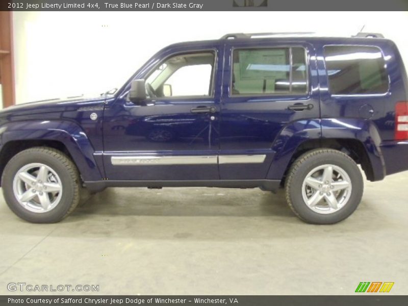 True Blue Pearl / Dark Slate Gray 2012 Jeep Liberty Limited 4x4