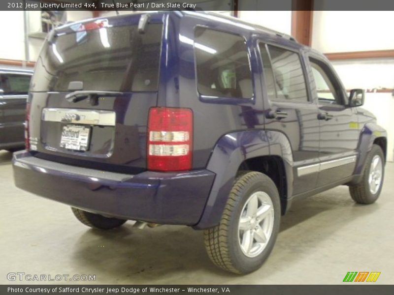 True Blue Pearl / Dark Slate Gray 2012 Jeep Liberty Limited 4x4