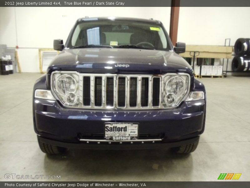 True Blue Pearl / Dark Slate Gray 2012 Jeep Liberty Limited 4x4