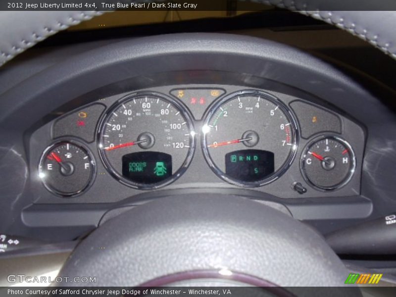 True Blue Pearl / Dark Slate Gray 2012 Jeep Liberty Limited 4x4