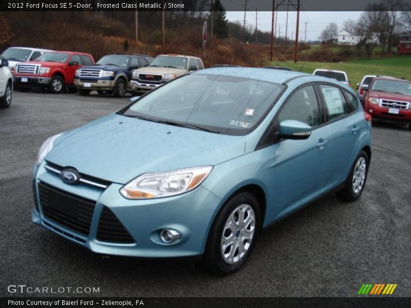 Frosted Glass Metallic / Stone 2012 Ford Focus SE 5-Door