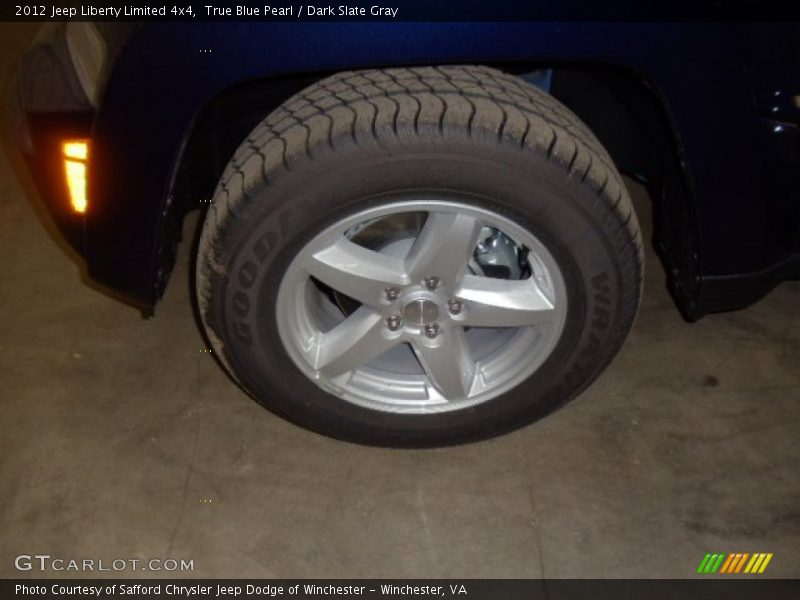 True Blue Pearl / Dark Slate Gray 2012 Jeep Liberty Limited 4x4