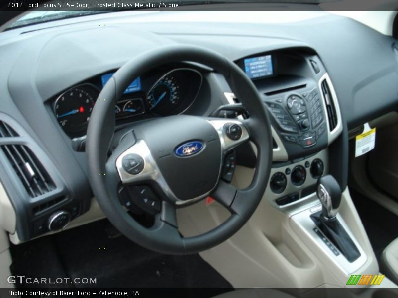 Frosted Glass Metallic / Stone 2012 Ford Focus SE 5-Door