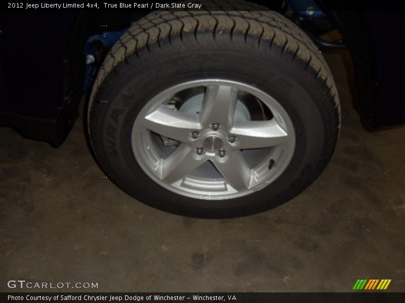True Blue Pearl / Dark Slate Gray 2012 Jeep Liberty Limited 4x4