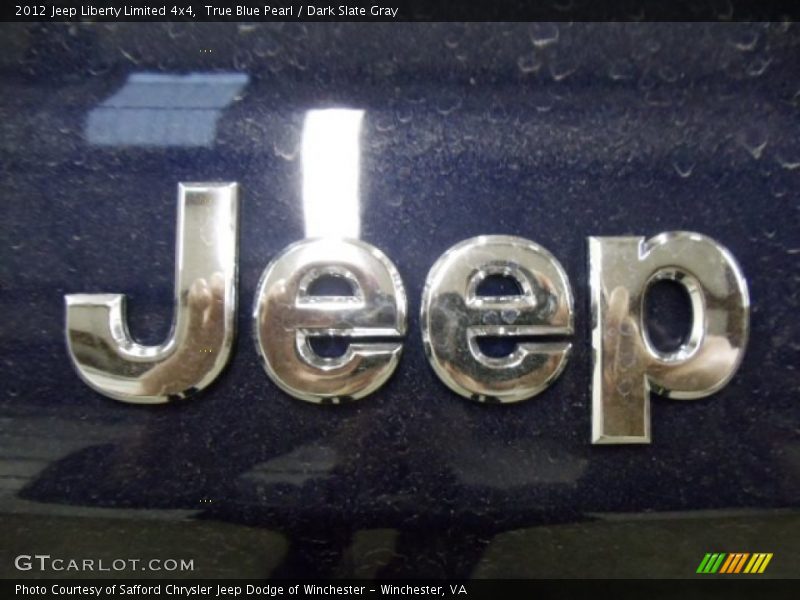 True Blue Pearl / Dark Slate Gray 2012 Jeep Liberty Limited 4x4