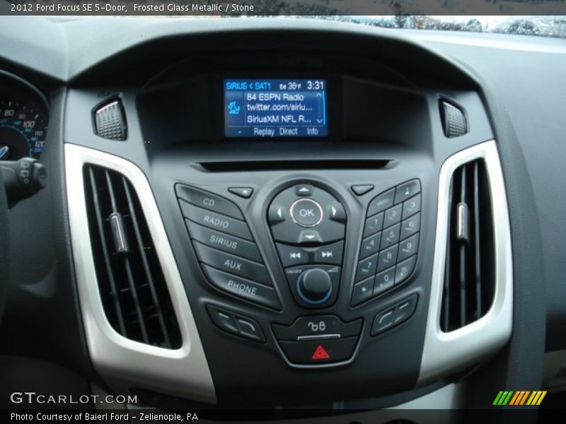 Frosted Glass Metallic / Stone 2012 Ford Focus SE 5-Door