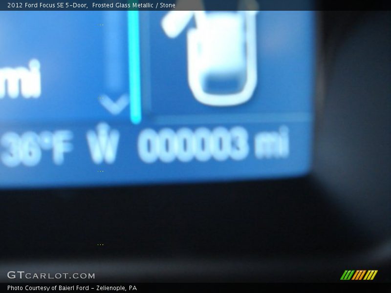 Frosted Glass Metallic / Stone 2012 Ford Focus SE 5-Door