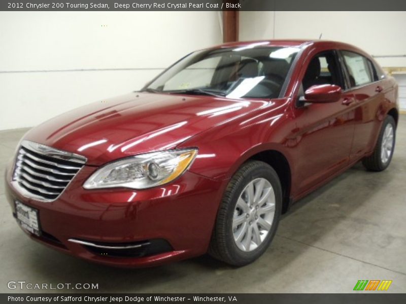 Deep Cherry Red Crystal Pearl Coat / Black 2012 Chrysler 200 Touring Sedan