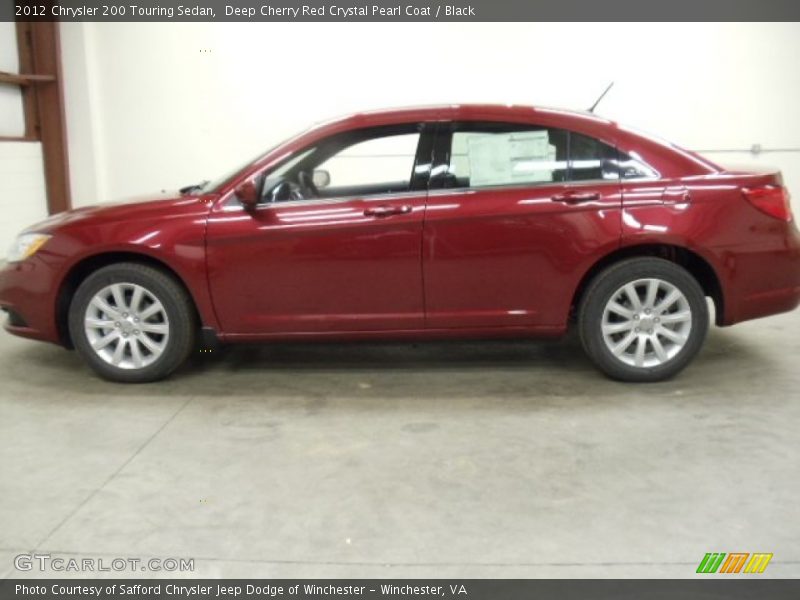Deep Cherry Red Crystal Pearl Coat / Black 2012 Chrysler 200 Touring Sedan