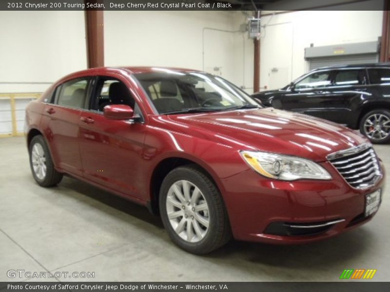 Deep Cherry Red Crystal Pearl Coat / Black 2012 Chrysler 200 Touring Sedan
