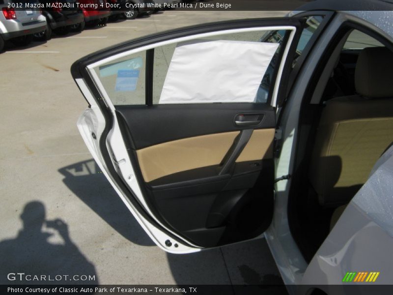 Crystal White Pearl Mica / Dune Beige 2012 Mazda MAZDA3 i Touring 4 Door