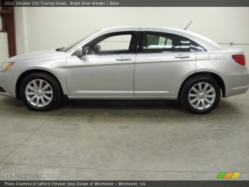 Bright Silver Metallic / Black 2012 Chrysler 200 Touring Sedan