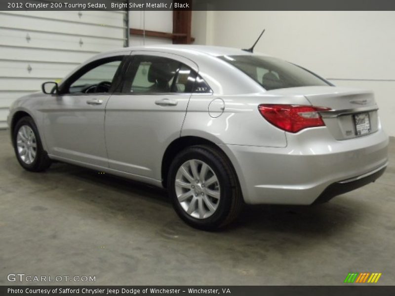 Bright Silver Metallic / Black 2012 Chrysler 200 Touring Sedan