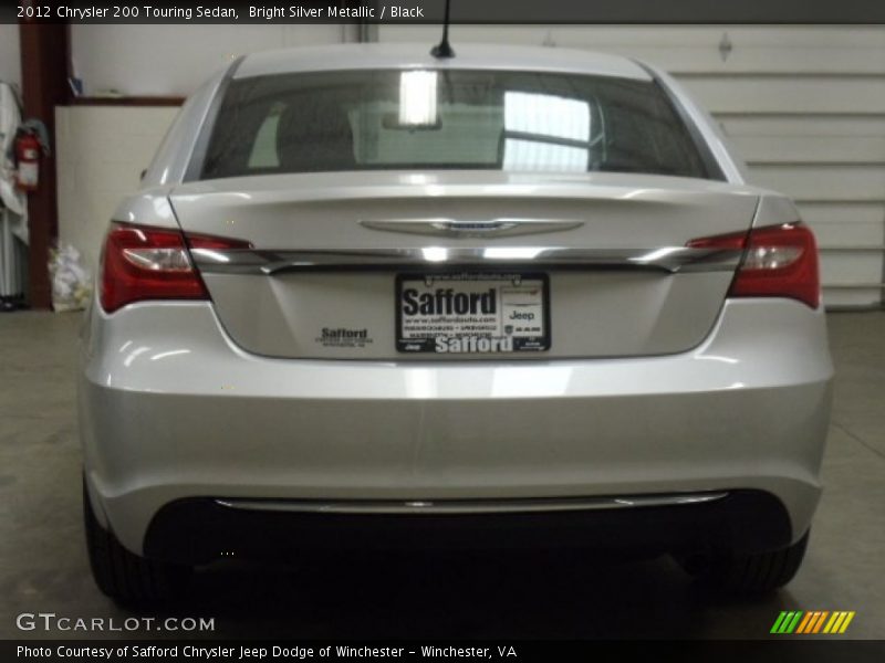 Bright Silver Metallic / Black 2012 Chrysler 200 Touring Sedan