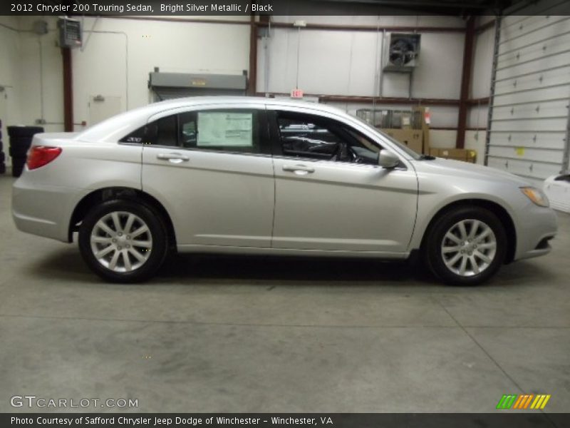 Bright Silver Metallic / Black 2012 Chrysler 200 Touring Sedan