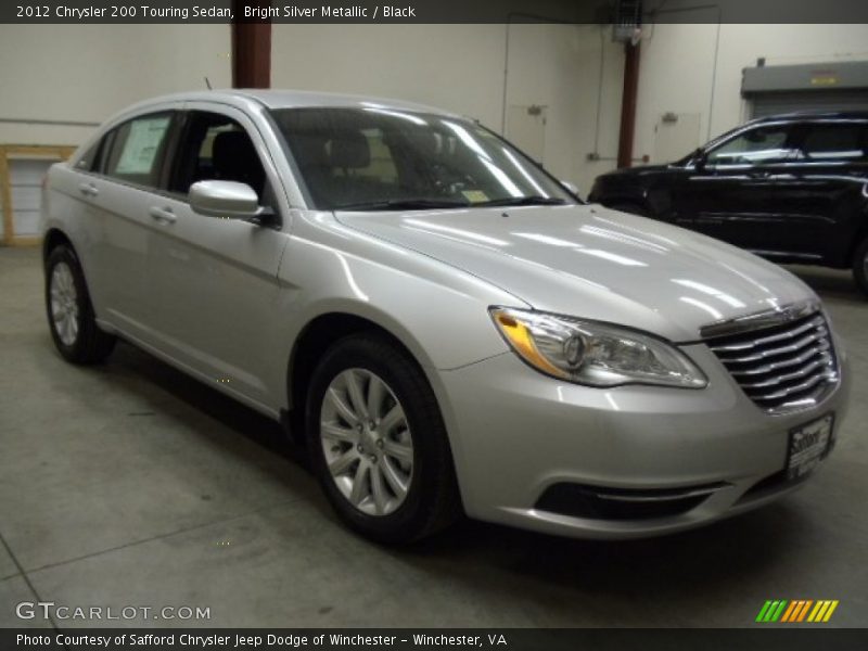 Bright Silver Metallic / Black 2012 Chrysler 200 Touring Sedan