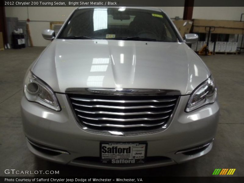 Bright Silver Metallic / Black 2012 Chrysler 200 Touring Sedan