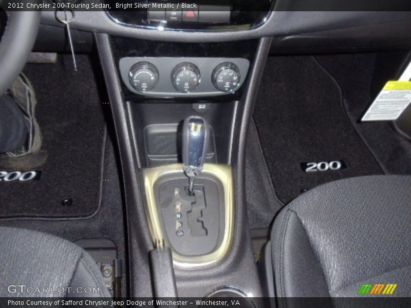 Bright Silver Metallic / Black 2012 Chrysler 200 Touring Sedan