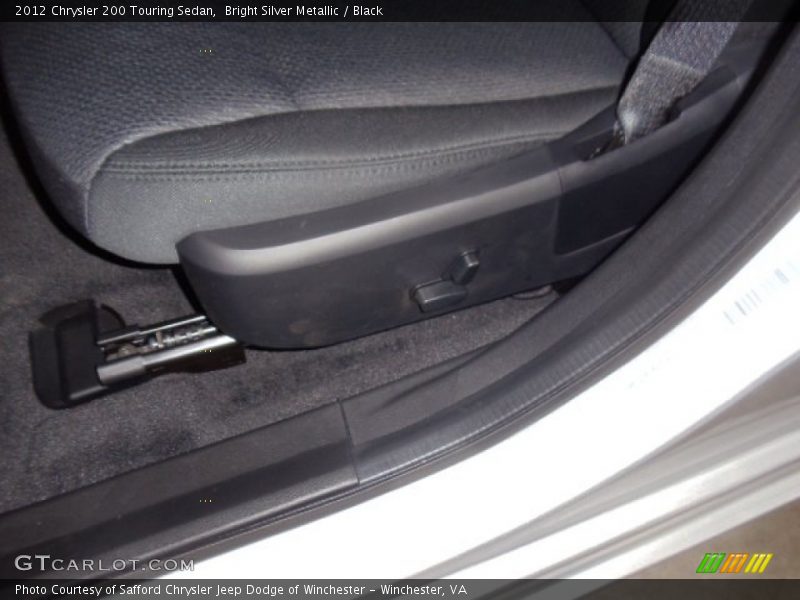 Bright Silver Metallic / Black 2012 Chrysler 200 Touring Sedan