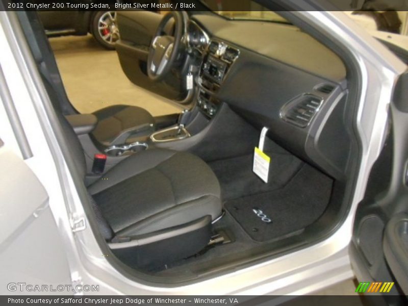 Bright Silver Metallic / Black 2012 Chrysler 200 Touring Sedan