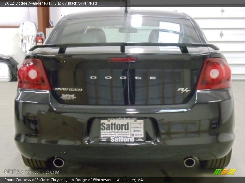 Black / Black/Silver/Red 2012 Dodge Avenger R/T