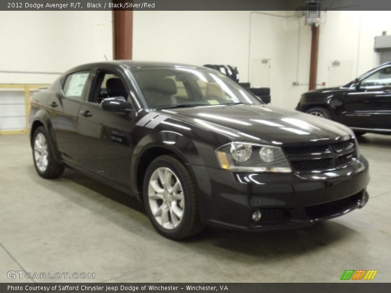 Black / Black/Silver/Red 2012 Dodge Avenger R/T