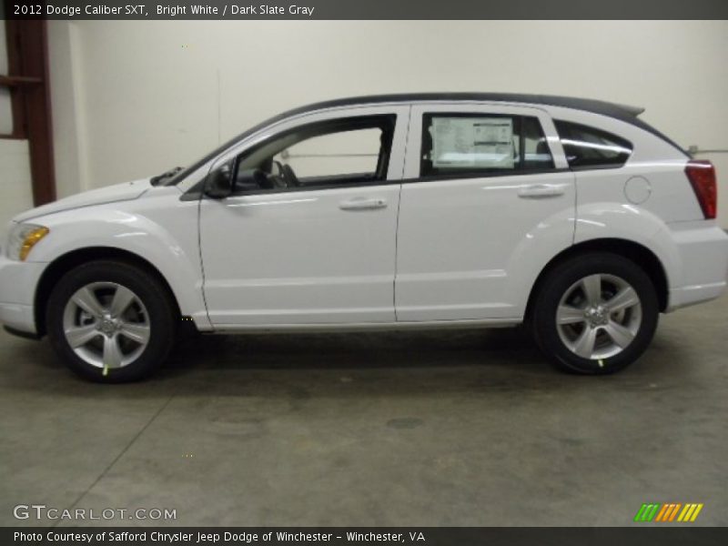 Bright White / Dark Slate Gray 2012 Dodge Caliber SXT