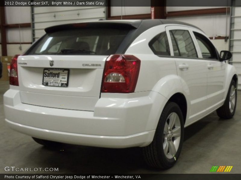Bright White / Dark Slate Gray 2012 Dodge Caliber SXT