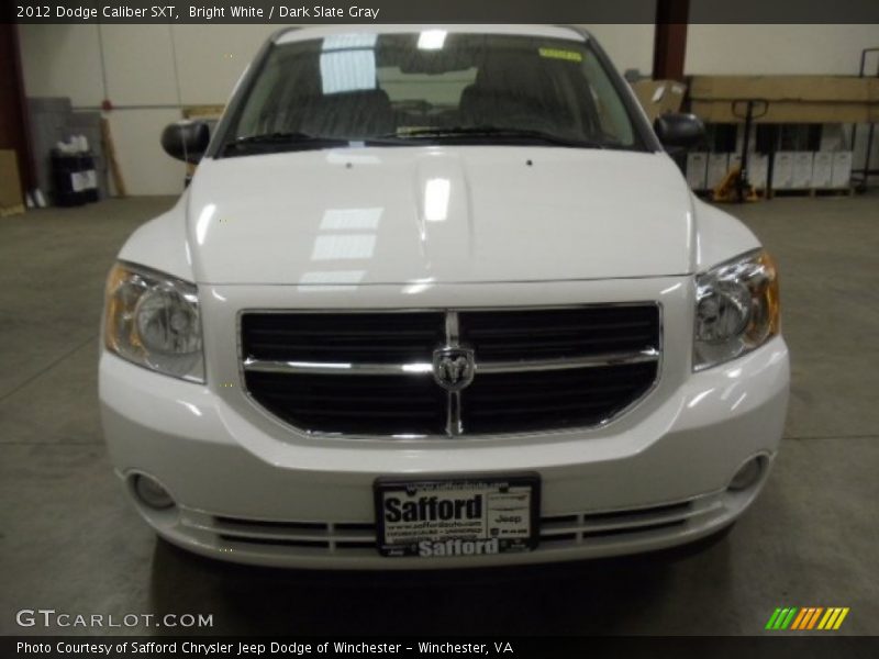 Bright White / Dark Slate Gray 2012 Dodge Caliber SXT