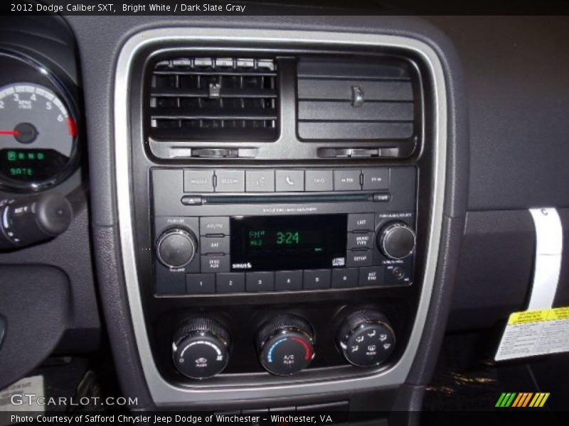 Bright White / Dark Slate Gray 2012 Dodge Caliber SXT