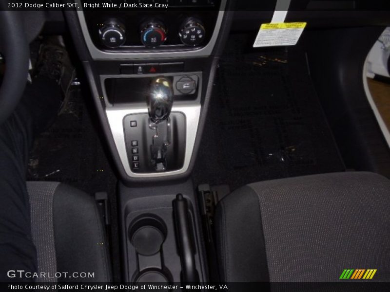 Bright White / Dark Slate Gray 2012 Dodge Caliber SXT