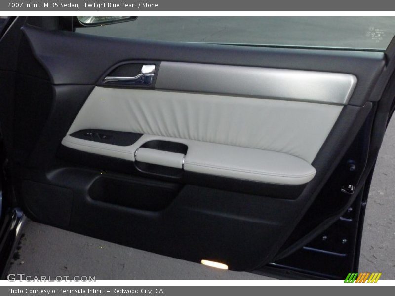 Twilight Blue Pearl / Stone 2007 Infiniti M 35 Sedan