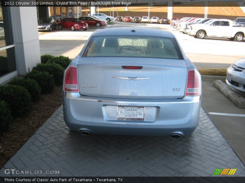 Crystal Blue Pearl / Black/Light Frost Beige 2012 Chrysler 300 Limited