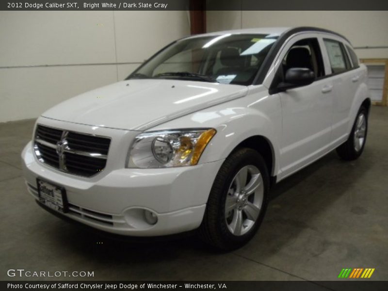 Bright White / Dark Slate Gray 2012 Dodge Caliber SXT
