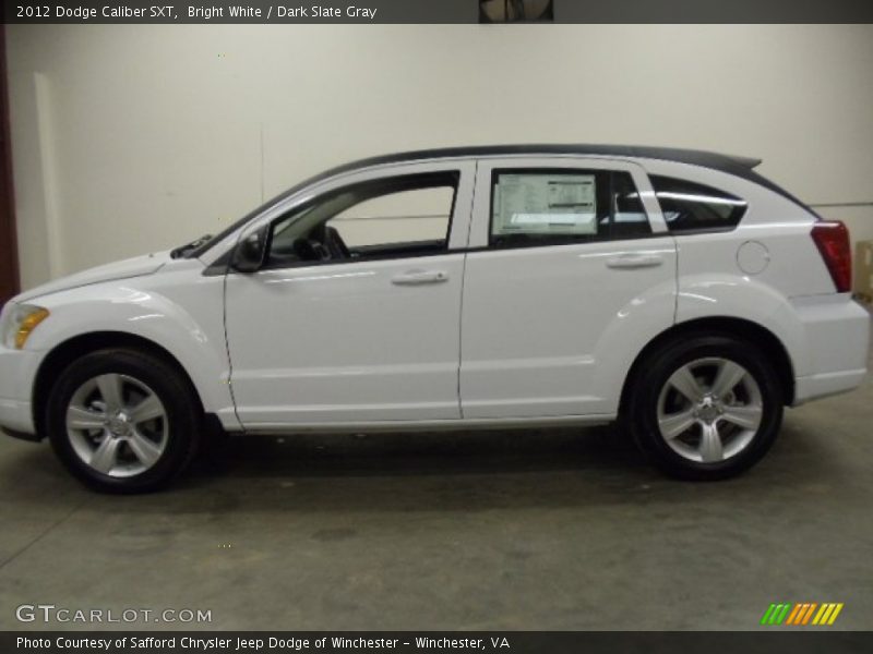 Bright White / Dark Slate Gray 2012 Dodge Caliber SXT