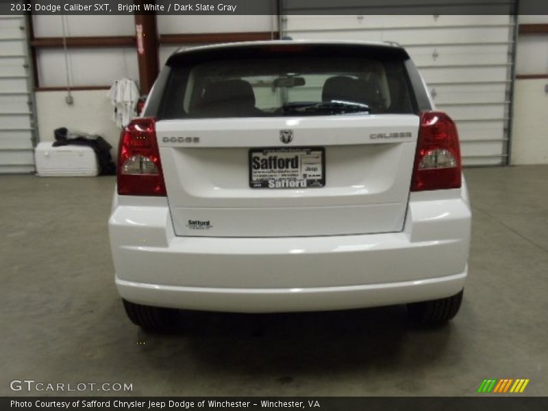 Bright White / Dark Slate Gray 2012 Dodge Caliber SXT