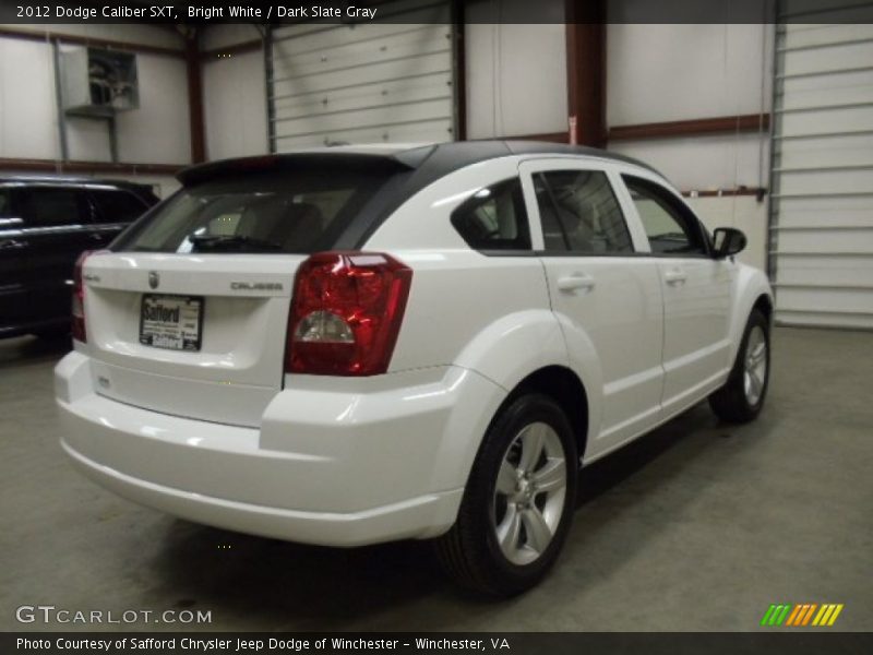 Bright White / Dark Slate Gray 2012 Dodge Caliber SXT