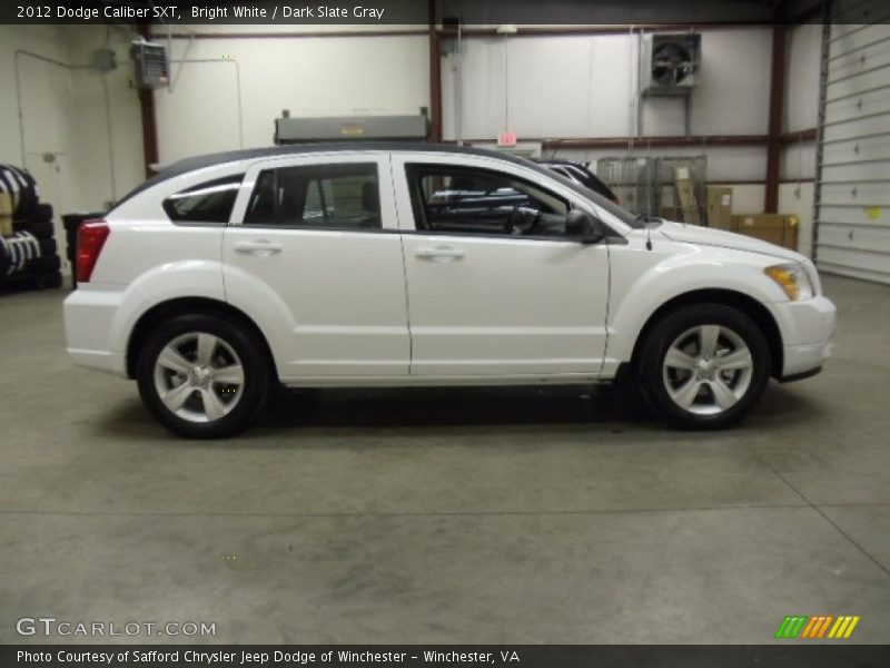 Bright White / Dark Slate Gray 2012 Dodge Caliber SXT