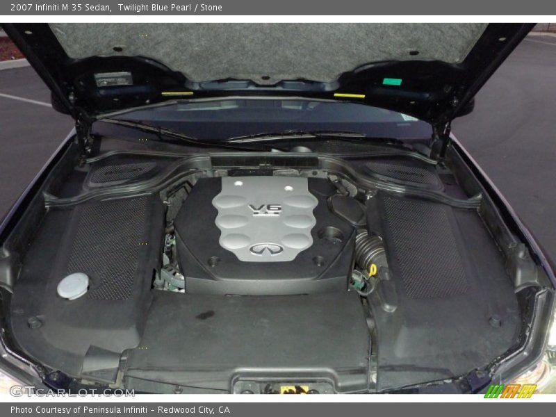 Twilight Blue Pearl / Stone 2007 Infiniti M 35 Sedan