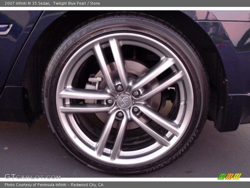 Twilight Blue Pearl / Stone 2007 Infiniti M 35 Sedan