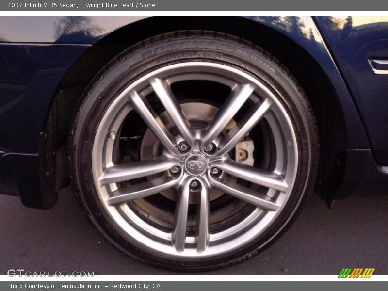 Twilight Blue Pearl / Stone 2007 Infiniti M 35 Sedan