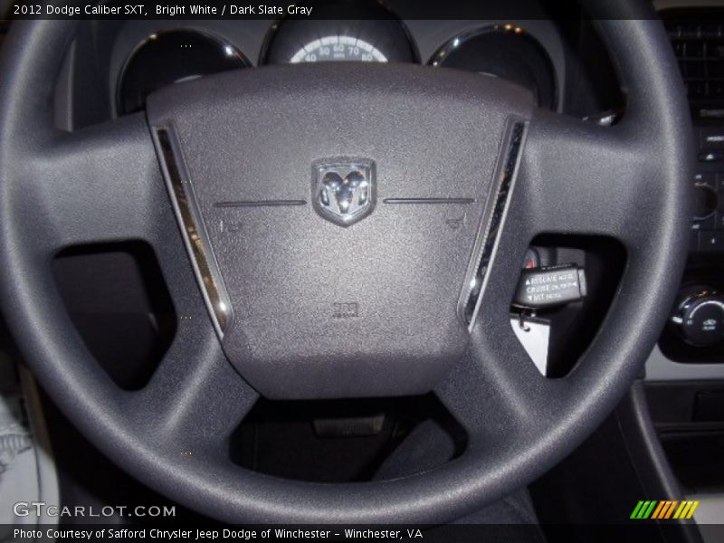 Bright White / Dark Slate Gray 2012 Dodge Caliber SXT